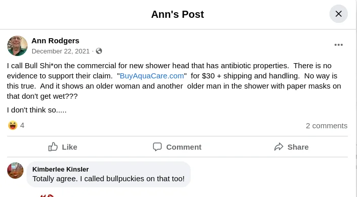 Facebook post