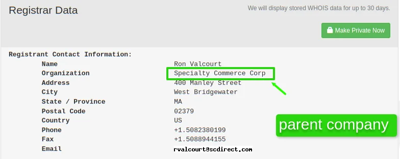 Domain lookup