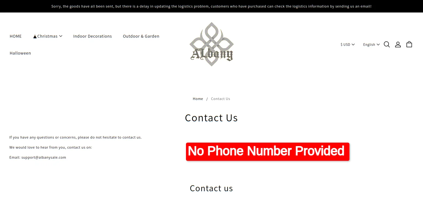 Contact Us Page