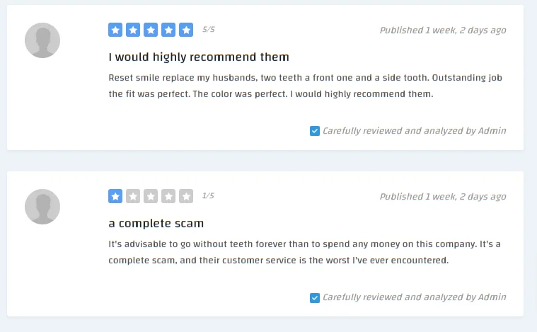 Resetsmile Reviews