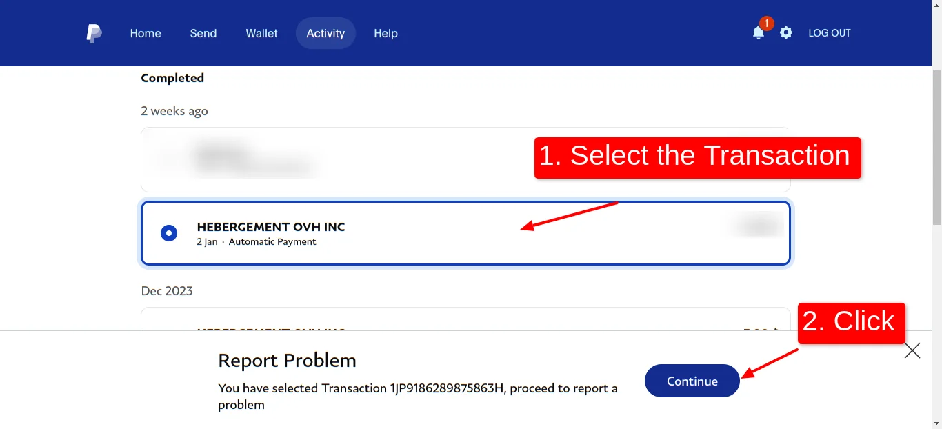 Paypal Activities