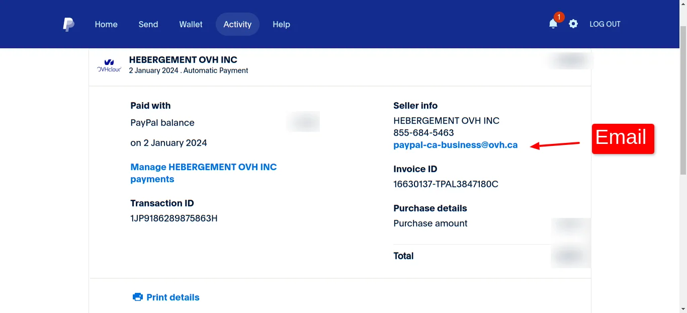 Paypal Transaction
