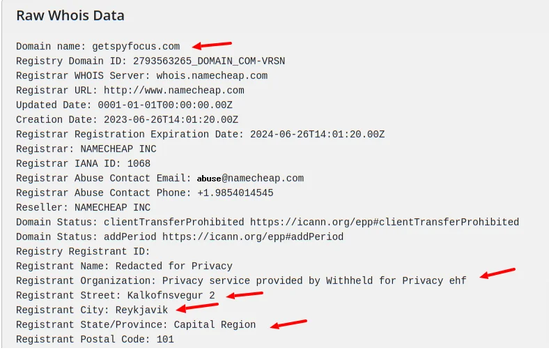 Whois Getspyfocus